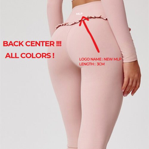Women's Nylon Ruffle High Waist Flared Leggings (5 Colors)