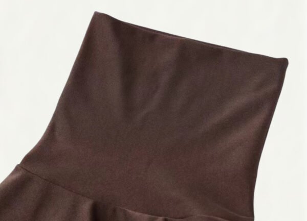 c764fc78-6499-4974-bda7-874db6391338 Women,s High Collar Solid Lace-up Design Dress