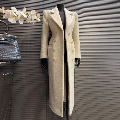 Women's Solid Color Wool Coat