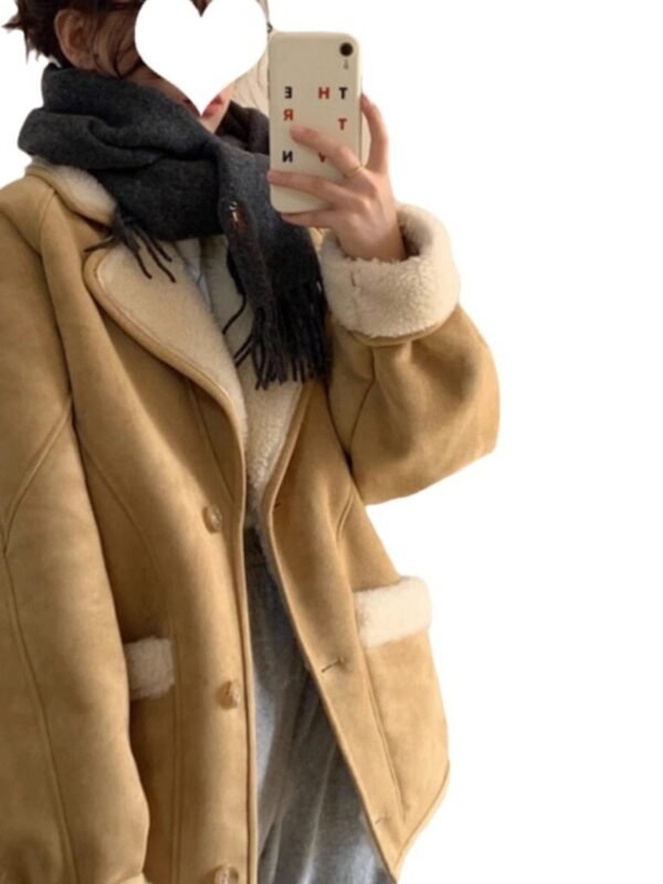 Women's Padded Ruff Collar Coat