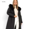 Women's Padded Jacket with Big Fur Collar