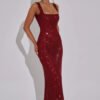 cbd63bdb-6e76-47fe-b36d-a4717c9d01c1 Women,s Double-shoulder Strap Sequins Dress