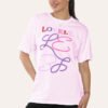 Ladies Lovely Printed Short Sleeve T-Shirt Top