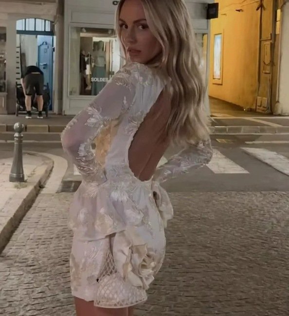 Women's Chic Linen Pattern Dress