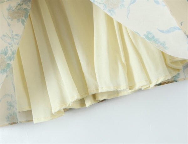 Women's Patterned Linen Midi Dress