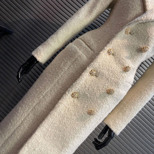Women's Solid Color Wool Coat