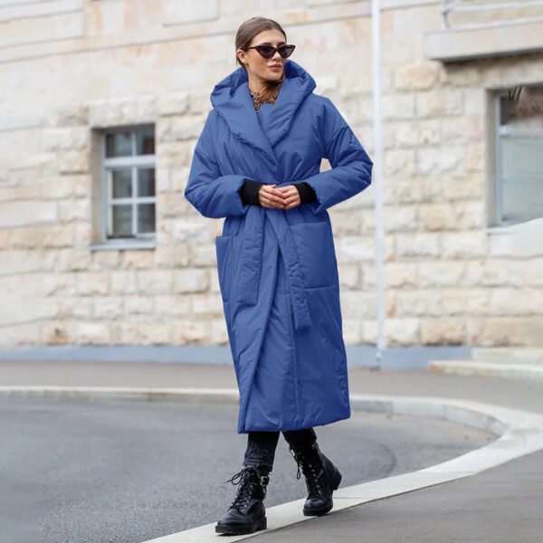 Women's Padded Ruff Collar Coat