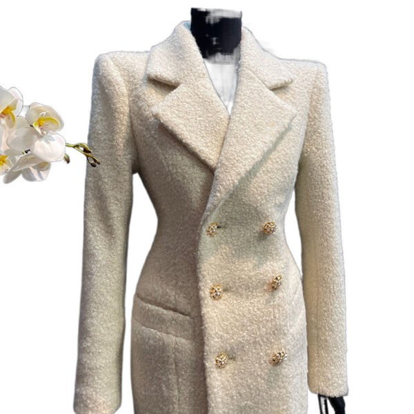 Women's Solid Color Wool Coat