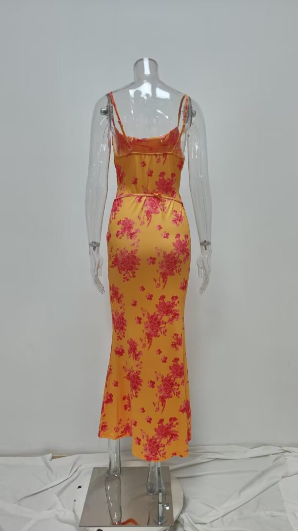 Women's Printed Lace Long Dress