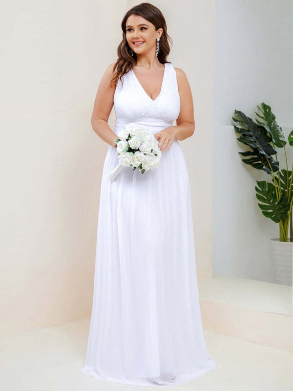d96f73b4-6476-450c-85bb-c67504bc105a Women,s Deep V-neck Bridesmaid Plus Size High Waist Dress