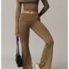 Women's Fold High Waist Bell-Bottom Pants (5 Colors)