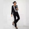 Women's Shiny Sequined Deep V-neck Blazer