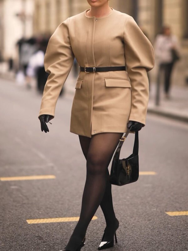 Women's Crew Neck Blazer Dress