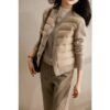 Ladies Warm Jacket with Knit Sleeves