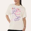 Ladies Lovely Printed Short Sleeve T-Shirt Top