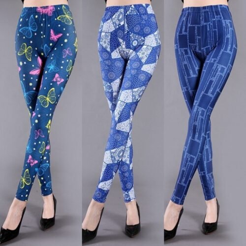 Women's Milk Silk Printed Leggings