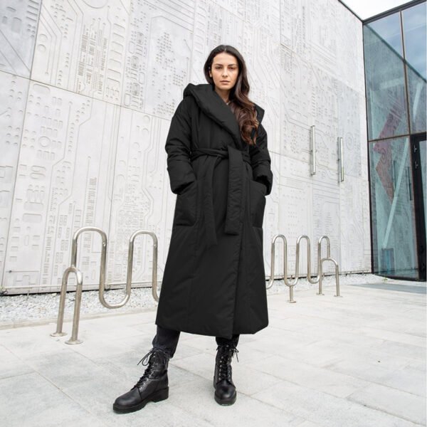Women's Padded Ruff Collar Coat