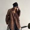 Women's Leopard Print Blazer