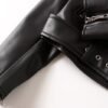 Women's Black Faux Leather Biker Jacket