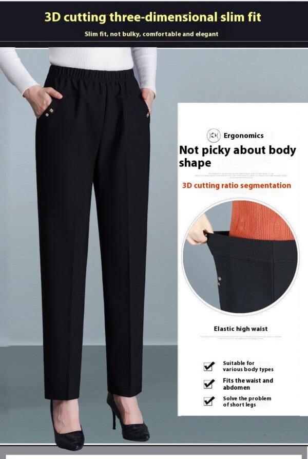 Women's High Waist Straight-Leg Pants (2 Colors)