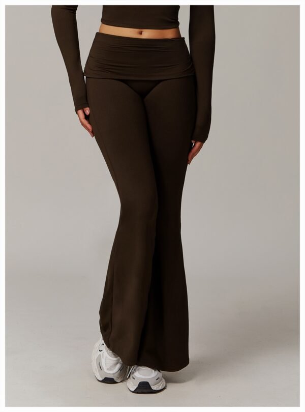 Women's Fold High Waist Bell-Bottom Pants (5 Colors)