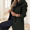 Women's Hooded Drawstring Waist Jacket (2 Colors)