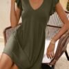 ee80d670-9941-4fc4-952e-946eb01e94cc Women,s Beach V-neck Baggy Tank Dress