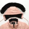 women's removable fur hood puffer coat