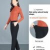 Women's High Waist Straight-Leg Pants (2 Colors)