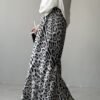 Light Luxury High-grade Leopard Print Split Skirt Women's High Waist Slimming