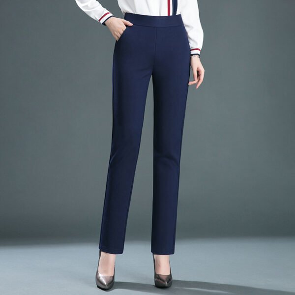 Straight Elastic High Waist Slimming Pants