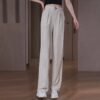 Draping Ice Silk Straight-leg Pants Women's Slimming Plus Size Fashion