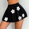 3D Flower Stretch Skirt Female Fashion European And American Style