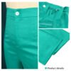 High Waist Slim Fit Solid Straight Leg Pants Green Elastic Lounge Pants
