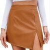 Fashion Asymmetric Slit Skirt