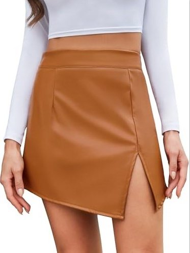 Fashion Asymmetric Slit Skirt