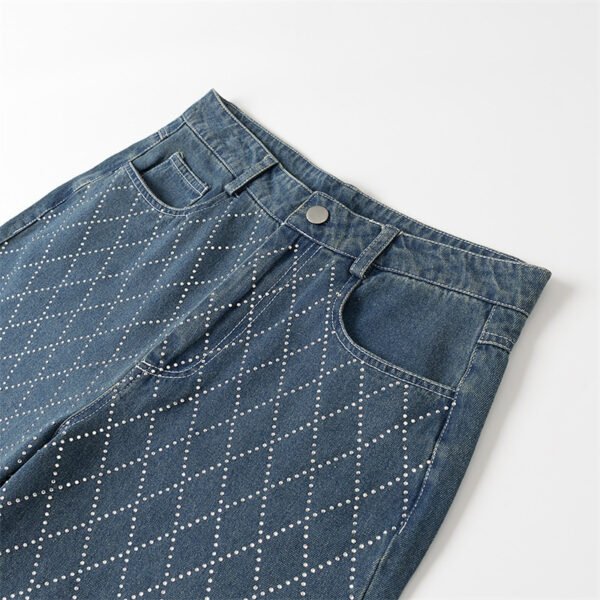 Women's Fashion Diamond Jeans