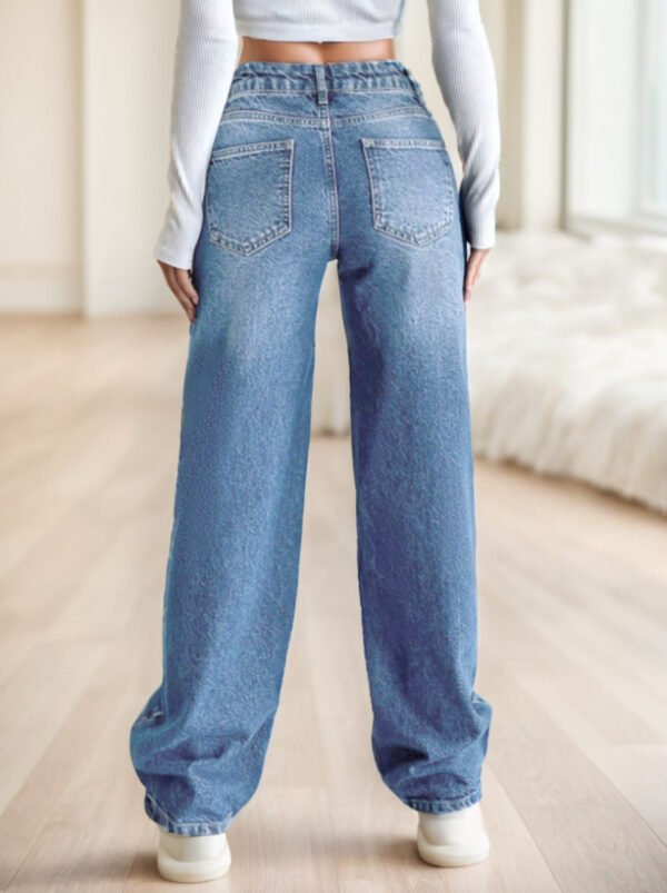 Women's Cotton Casual Straight Jeans