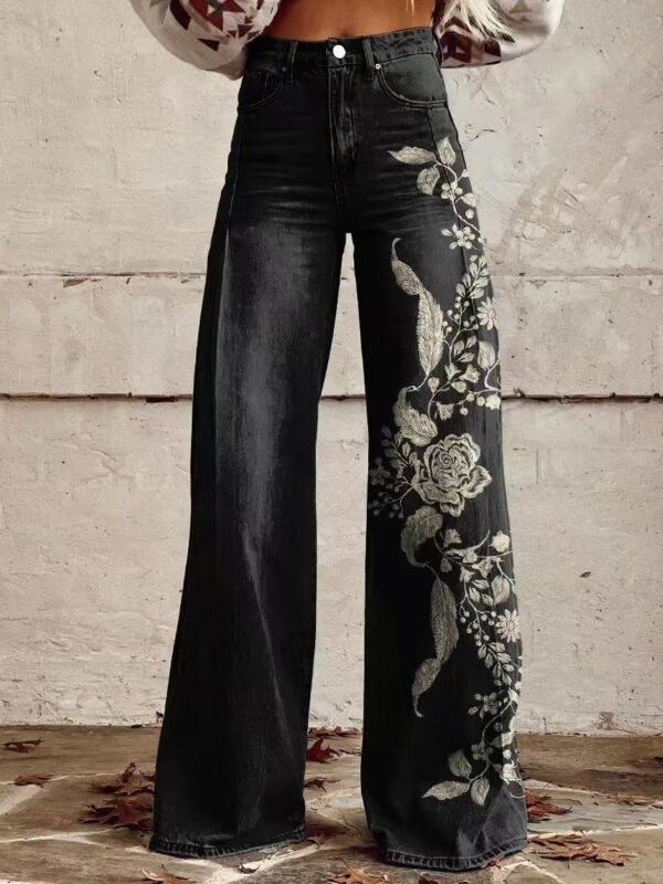 Hot Selling Plus Size Women's Casual Pants Thin Imitation Jeans