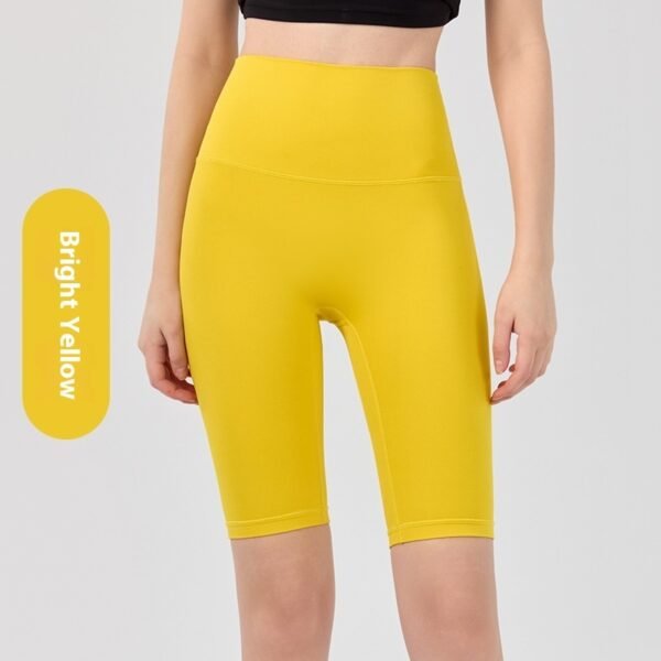 High Waist Belly Contracting Fitness Shorts Women's Tight Four Points Yoga Pants