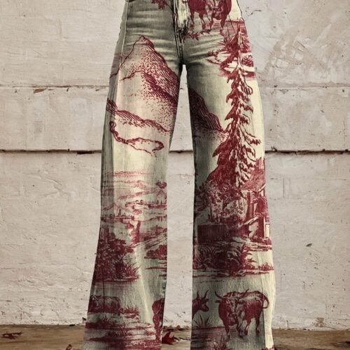 Hot Selling Plus Size Women's Casual Pants Thin Imitation Jeans
