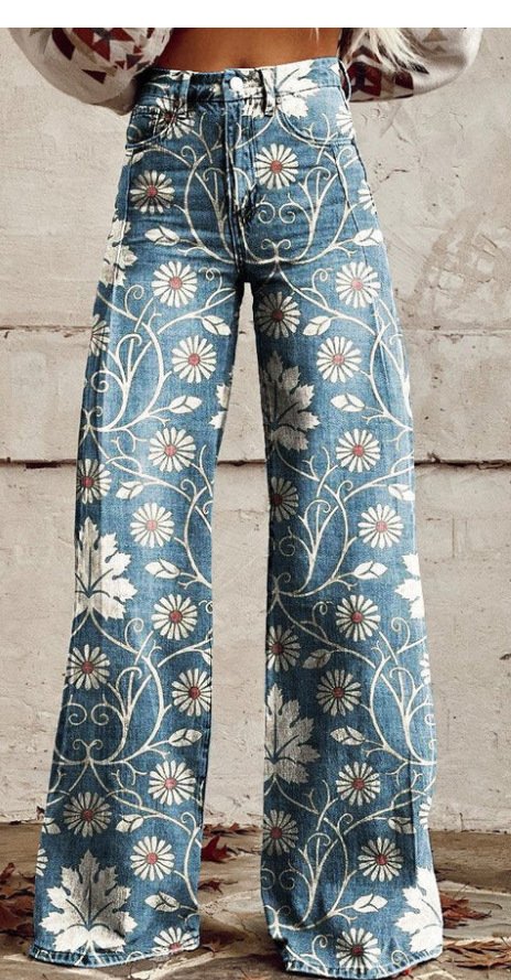 Hot Selling Plus Size Women's Casual Pants Thin Imitation Jeans