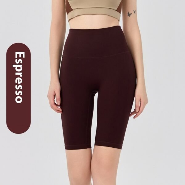 High Waist Belly Contracting Fitness Shorts Women's Tight Four Points Yoga Pants