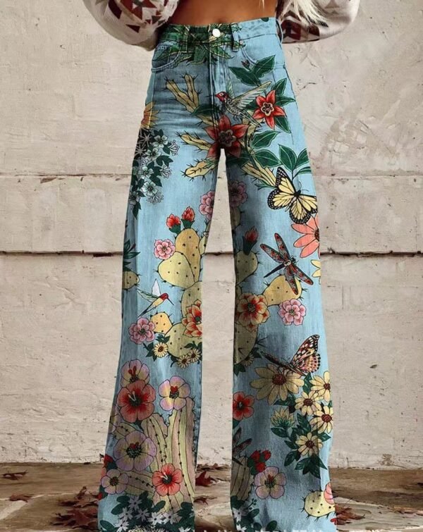 Hot Selling Plus Size Women's Casual Pants Thin Imitation Jeans