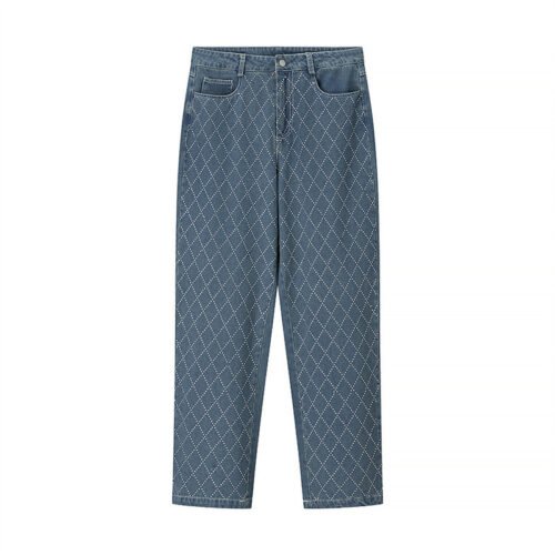 Women's Fashion Diamond Jeans