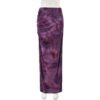 Hot Girl Autumn Women Clothing Knitted Street Sexy Flocking Flower Sheath Skirt For Women