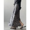 Light Luxury High-grade Leopard Print Split Skirt Women's High Waist Slimming