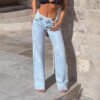 Women's Wide Denim Jeans