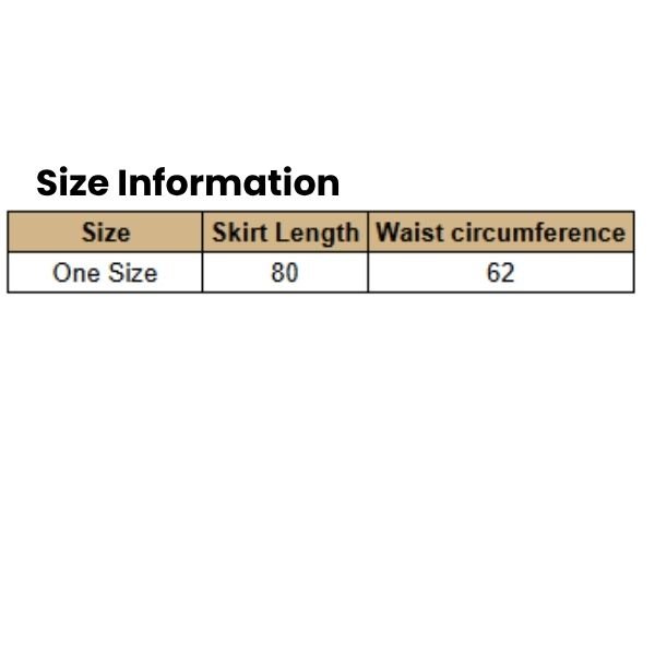 Size Information Women's Classic A-Line Skirt