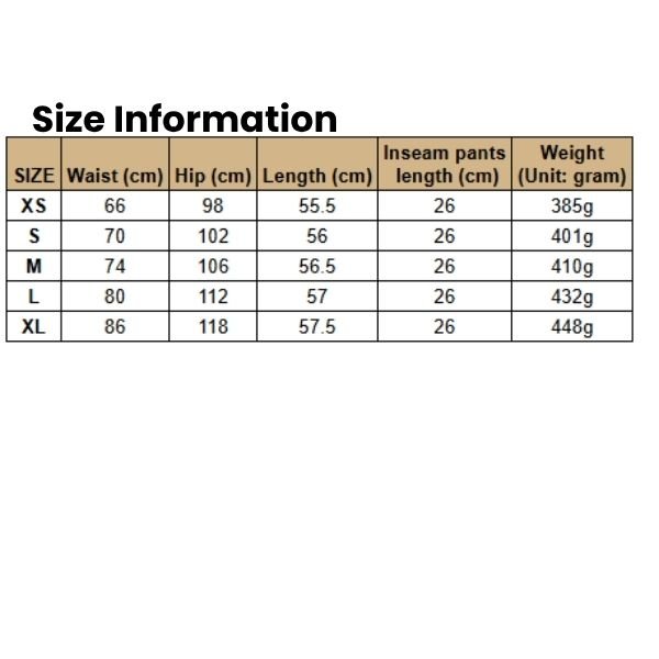 Size Information Women's Comfortable Cotton A-Line Skirt